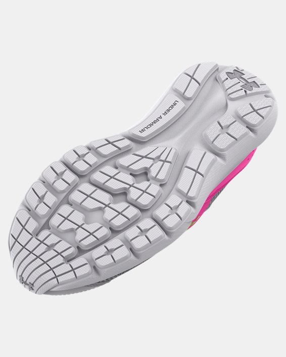 Girls' Pre-School UA Surge 3 Slip Running Shoes, Gray, pdpMainDesktop image number 4